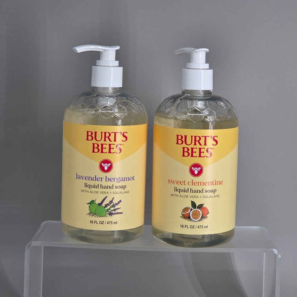 Burts Bees Liquid Hand Soap Unisex 16oz Lavender Clementine 2pk Natural Clean